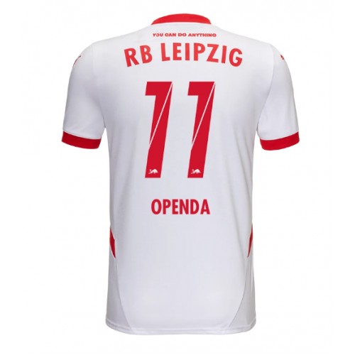 Fotballdrakt Herre RB Leipzig Lois Openda #11 Hjemmedrakt 2024-25 Kortermet